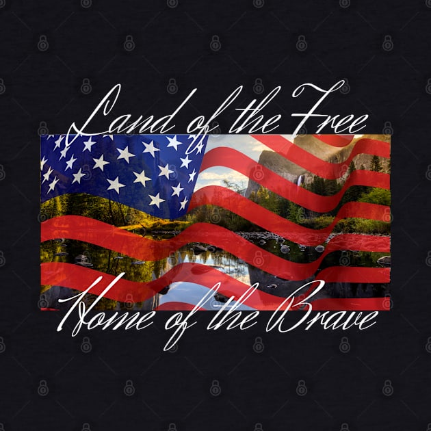 Land of the Free Home of the Brave by Paradise Stitch